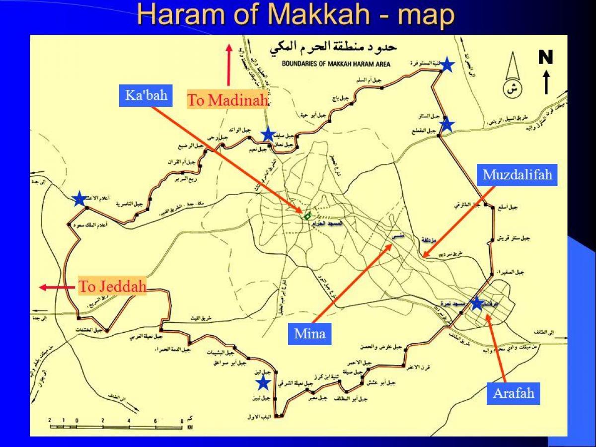 Karte des haram-Grenze 