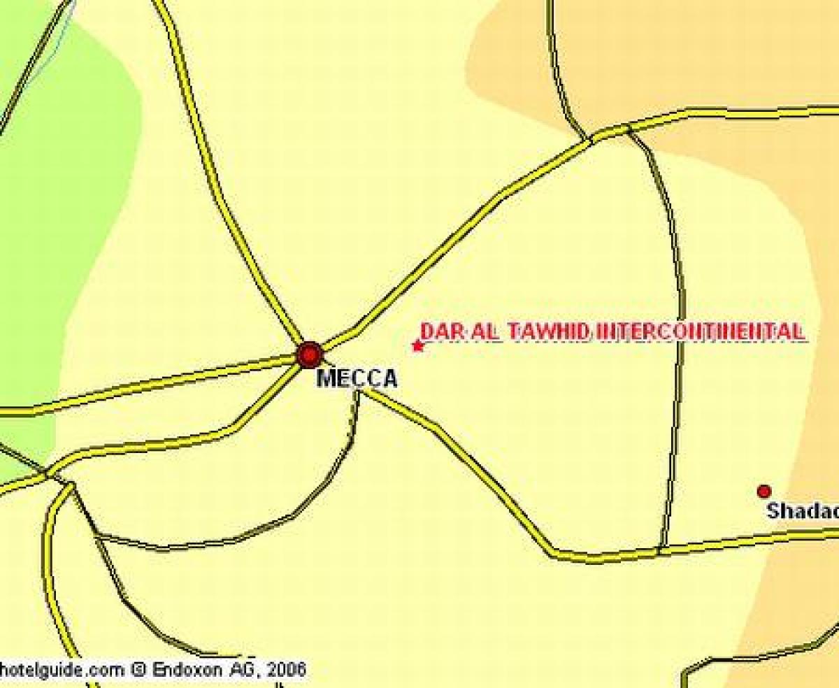 Karte von ibrahim khalil road, Mekka