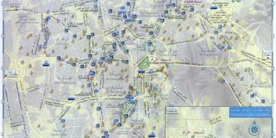 Straßenkarte von Mekka Stadt